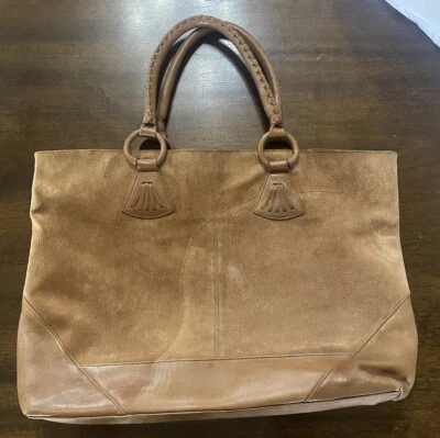 Bolso de Mano Boho Vintage CC Courtenay Cuero Marrón/Gamuza Foto 1 de 4