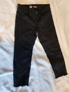 WN Girls Elastic Waist Black Fashion Jeggings  Size XS 4-5   - Picture 1 of 6