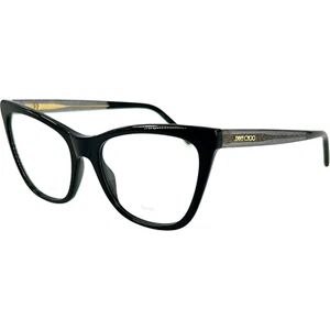 Jimmy Choo JC361 Womens Plastic Eyeglass Frame 0807 Black 53-17 Italy w Case - Picture 1 of 6
