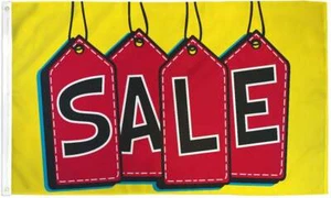 10 x "SALE TAGS" flag 3x5 ft polyester banner sign deal discount clearance - Picture 1 of 6