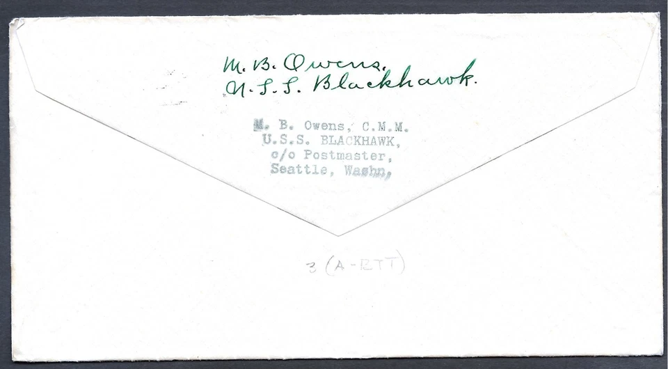 Hand drawn Arbor Day Stamp 1937 Luther Burbank Sana Rosa U.S.S. Blackhawk Cover - Image 1 of 2