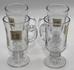 Lot Of 4 Libbey 5295 Irish Coffee Mug Clear 8 oz NOS - Picture 1 of 3