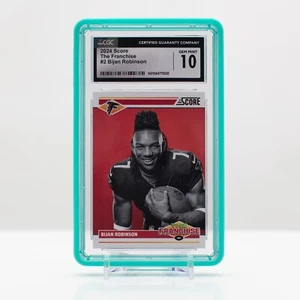 Football 2024 Bijan Robinson #2 Panini SCORE NFL Franchise CGC 10 Gem Mint - Picture 1 of 4