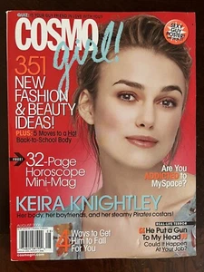 AUGUST 2006 COSMO GIRL vintage fashion magazine KEIRA KNIGHTLEY - Picture 1 of 1