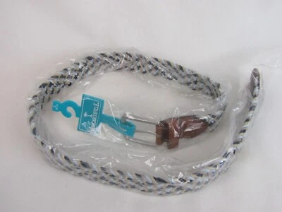 Mens Margaritaville Braided Condado Belt-Black/Tan/Blue-Size S (30-32)-NEW - Image 1 of 4