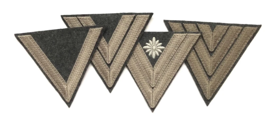 WWII GERMAN LUFTWAFFE REPRODUCTION SUBDUED TRESSE CHEVRONS - MADE IN USA - Image 1 of 1