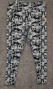 Women's Lularoe Leggings TC2 Snow White The Evil Queen Gray/Black Pre-owned  - Picture 1 of 8