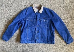 Wrangler Authentic Jeansjacke Gr. 48 74260PW Flanell innen bedeckt USA - Bild 1 von 13