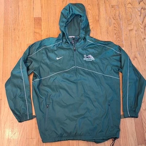 Nike Plymouth State Hockey Mock Neck Hooded Windbreaker Quarter ¼ Zip Mens Large - Picture 1 of 7