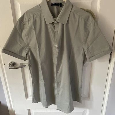 A SOS Men's Short Sleeve Grey Shirt Large - Image 1 of 4