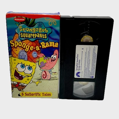 Spongebob Squarepants Sponge-A-Rama VHS Tape 2003 Nickelodeon 5 Episodes Tested - Image 1 of 2