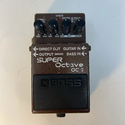 Pedal de efectos de bajo para guitarra Boss OC-3 Super Octave 100 % probado y funcionando ¡RARO! Foto 1 de 3