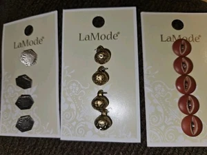 New Lamode Buttons 18 Buttons Total on 5 Cards (Buyer takes all) - Picture 1 of 1