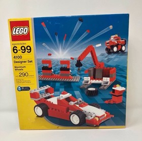 LEGO Designer Set 4100 Maximum Wheels NEW! Semi Truck Race Car Crane Forklift