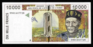 Banknote 10000 Francs Elfenbeinküste 1999 SPL ( 113 ) - Bild 1 von 3