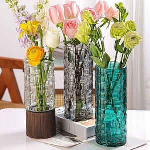 Modern Transparent Flower Vase INS Hydroponic Flower Pot Wedding Decor - Picture 1 of 18