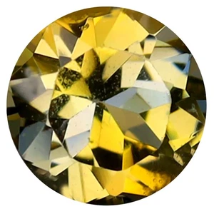 0,55 ct erstaunlicher Rundschliff (5 x 5 mm) Tansania gelber Tansanit Edelstein - Bild 1 von 1