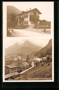 Ansichtskarte Berchtesgaden-Salzberg, Hotel Herzensfriede, Ortsansicht  - Picture 1 of 2