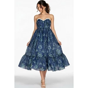 Neu mit Etikett Selkie The French Puff Korsett Kleid, Cassiopeia, Small - Bild 1 von 14