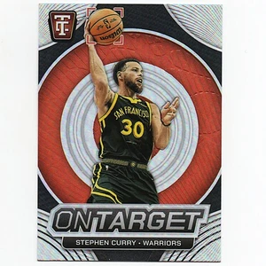 Stephen Curry On Target Silver Prizm Refractor Rare Insert Warriors Jersey #30 - Picture 1 of 2
