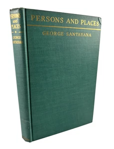 Persons and Places The Background of My Life by George Santayana 1944 Hardcover - Picture 1 of 10