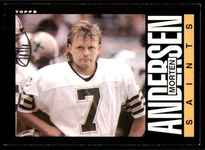 1985 Topps #101 Morten Anderson New Orleans Saints - Image 1 of 2