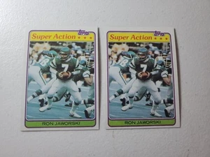 1981 TOPPS SUPER ACTION RON JAWORSKI CARD PHILADELPHIA EAGLES - Picture 1 of 2