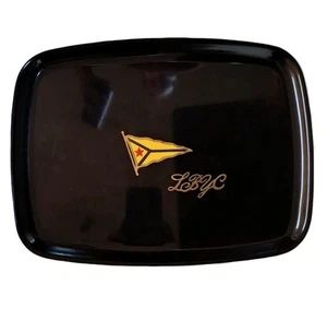 Vintage Couroc Of Monterey Long Beach Yacht Club Serving Tray LBYC Flag - Picture 1 of 14