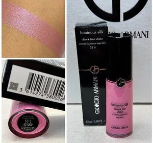 NIB Giorgio Armani ~ 53S COSMIC PINK ~ Luminous Silk Cheek Tint 12ml - Picture 1 of 5
