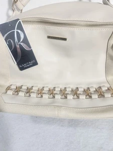 Borsa a mano Rampage Off White taglia media con accenti oro borsa a tracolla nuova con etichetta - Foto 1 di 9