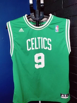 Camiseta Adidas de baloncesto de los Boston Celtics de la NBA # 9 Rondo juvenil talla XL verde Foto 1 de 4