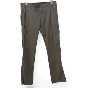 prAna Men’s 34x34 Olive Hiking Pants Water Repellent Roll-Up Legs Stretch Cargo - Picture 1 of 22