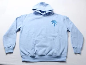 Pink Palm Puff Women's Everything Comes In Waves Hoodie CG2 Blue Medium NWT - Picture 1 of 4