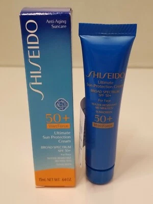 Shiseido Ultimate Creme Protetor Solar FPS 50+ WetForce 15ml / 0,64oz Novo na caixa - Imagem 1 de 2