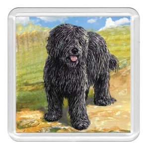 Hungarian Puli Dogs Dog Acrylic Coaster Novelty Drink Cup Mat Great Gift - Picture 1 of 1