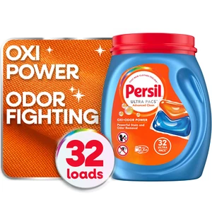 Advanced Clean Oxi+Odor Power Laundry Detergent Ultra Pacs, Original, 25.9 Oz, 3 - Picture 1 of 12