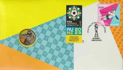 PNC Australia 2023 FIFA Women's World Cup RAM $1 Coin with envelope privy mark - image 1 of 4