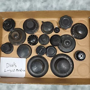 Vintage 1940s Bakelite Radio Dials Lot - 20 Pieces, Medium to Large - Picture 1 of 6