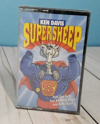 Vintage cassette tape- Ken Davis Live Super Sheep 1984  Zondervan Records NEW - Image 1 of 4