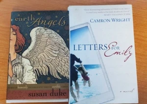 LOT OF 2 HARDCOVER BOOKS EARTH ANGELS & LETTERS FOR EMILY - Picture 1 of 3