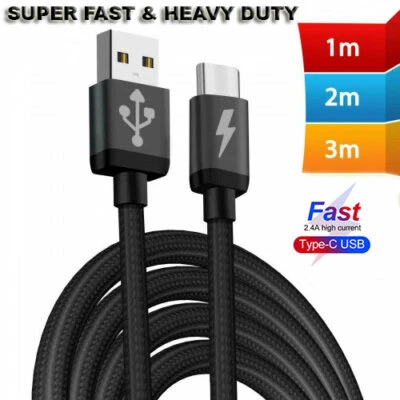 Fast USB Type C Charger Charging Cable For Nokia 8.3 5G/ 5.3/ 7.2/ 7.1/ 6.2/ 6.1 - Image 1 of 4