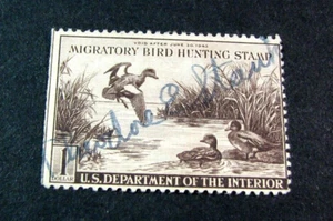 US Briefmarke Scott # RW9 Duck Stamp 1942 gebraucht L692 - Bild 1 von 2