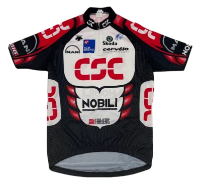  Camiseta deportiva de ciclismo Descente CSC Skoda Nobili Cervelo talla 4 Foto 1 de 4