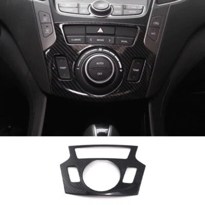 For Hyundai Santa Fe Carbon Fiber Central Console AC Switch Panel Trim 2013~2017 Foto 1 de 4