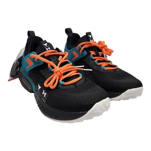 Under Armour HOVR Mens Sz 10 Project Rock 5 Miami 305 Hurricanes UM Black Green - Picture 1 of 11
