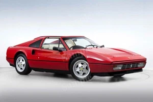 Póster fotográfico retro 1985 - 1989 Ferrari alta resolución decoración de pared estampado - Imagen 1 de 1