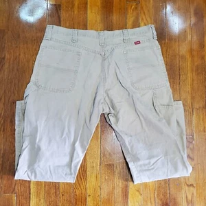 Wrangler Carpenter workwear Pants Men's 38x30 Distressed Skater Brown Utility - Picture 1 of 13