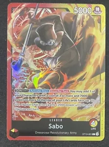 Juego de cartas One Piece The Three Brothers #ST13-001 Sabo Inglés - Imagen 1 de 1