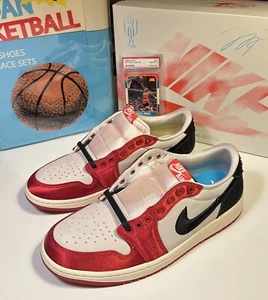 Größe 9,5 - Trophy Room x Air Jordan 1 Retro OG SP Low Rookie Card - Away - Bild 1 von 12