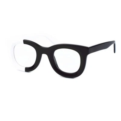 Trendy Acetate Eyeglasses Frames Oval Square Color Block Glasses Men Women - Image 1 of 4